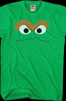Oscar The Grouch Face Sesame Street T-Shirt