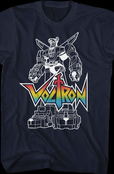 Outlined Defender of the Universe Voltron T-Shirt