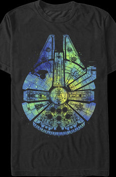 Painted Millennium Falcon Star Wars T-Shirt