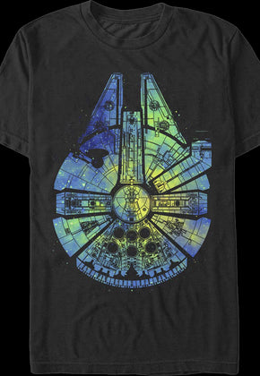 Painted Millennium Falcon Star Wars T-Shirt