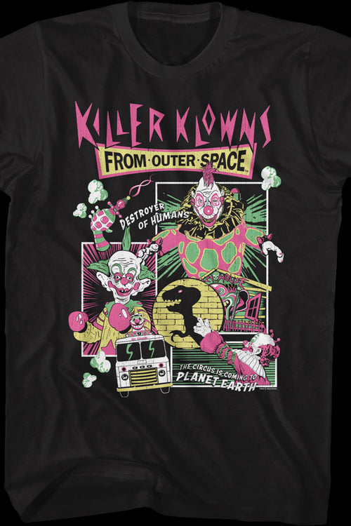 Panel Collage Killer Klowns From Outer Space T-Shirtmain product image