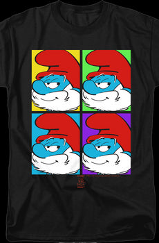 Papa Smurf Pop Art Smurfs T-Shirt