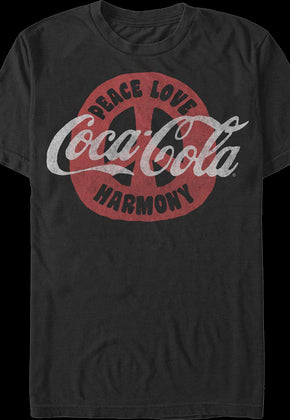 Peace Love Harmony Coca-Cola T-Shirt