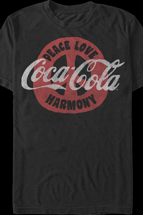 Peace Love Harmony Coca-Cola T-Shirtmain product image