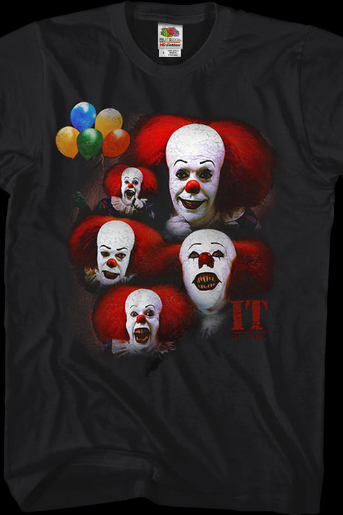 Pennywise Clown Collage IT Shirtmain product image