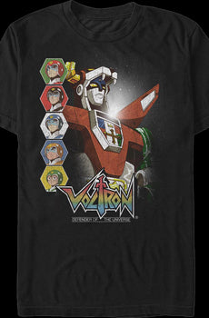 Retro Pilots And Robot Voltron T-Shirt