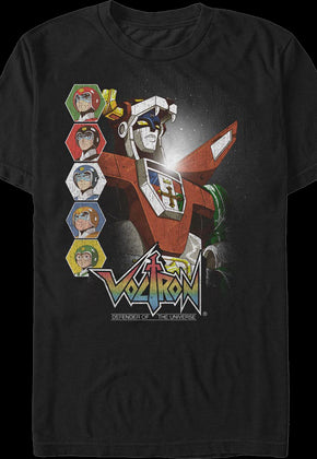 Retro Pilots And Robot Voltron T-Shirt