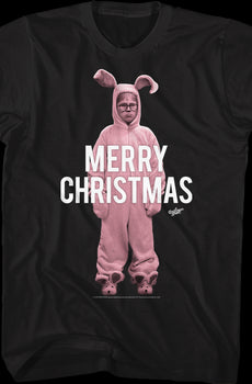 Pink Bunny Christmas Story Shirt