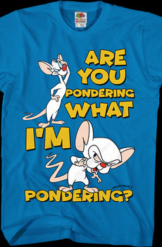 Pinky And The Brain Pondering Animaniacs T-Shirt