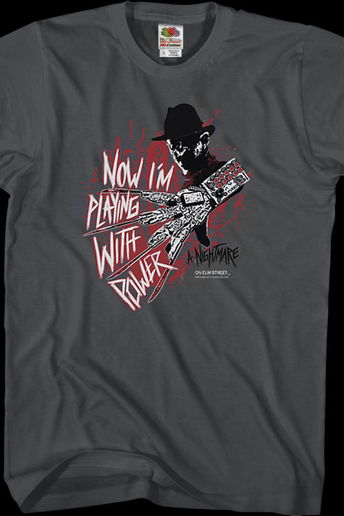 Playing With Power Nightmare On Elm Street T-Shirtmain product image