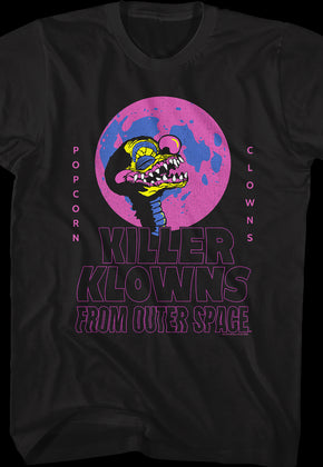 Popcorn Clowns Killer Klowns From Outer Space T-Shirt