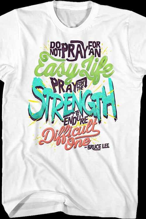Pray For Strength Bruce Lee T-Shirtmain product image