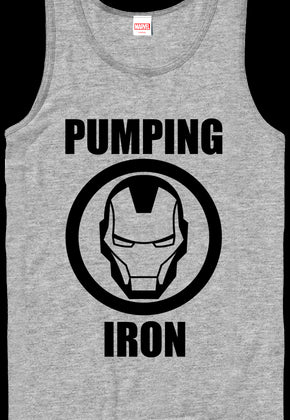 Pumping Iron Marvel Comics Iron Man Tank Top