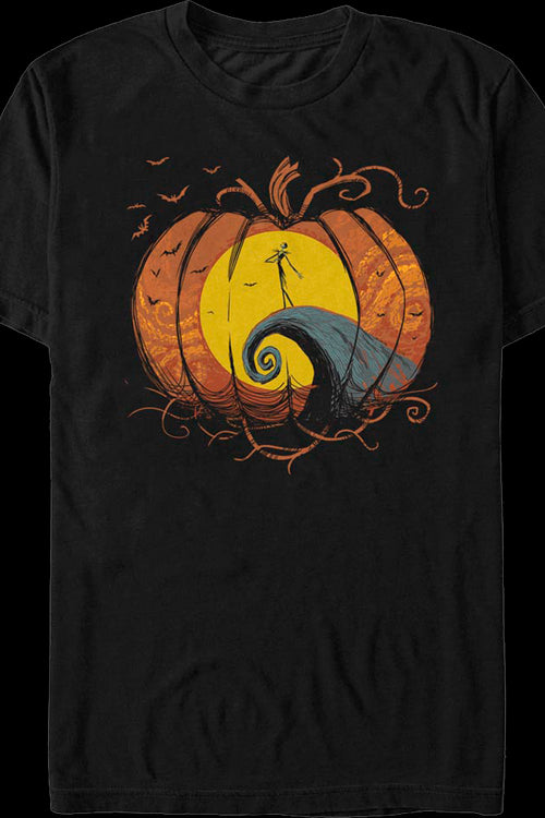 Pumpkin Silhouette Nightmare Before Christmas T-Shirtmain product image