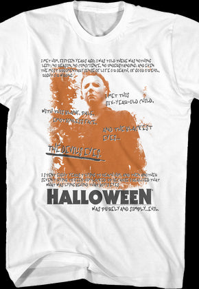 Purely And Simply Evil Halloween T-Shirt