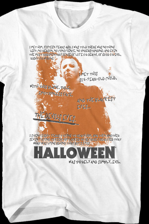 Purely And Simply Evil Halloween T-Shirtmain product image