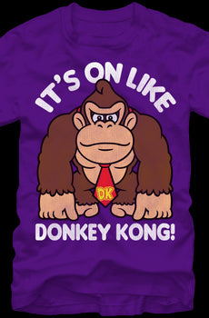 Purple It's On Like Donkey Kong T-Shirt