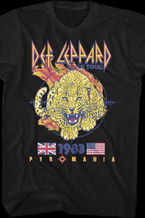 Pyromania 1983 US Tour Def Leppard T-Shirtmain product image