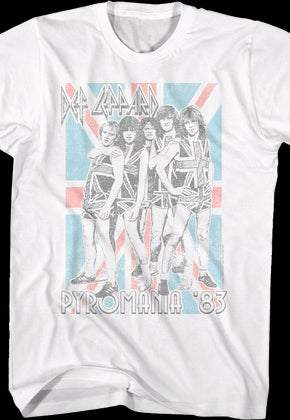 Pyromania '83 Flag Def Leppard T-Shirt