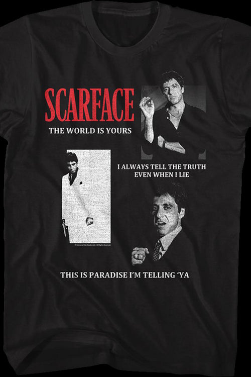 Quotes Collage Scarface T-Shirtmain product image