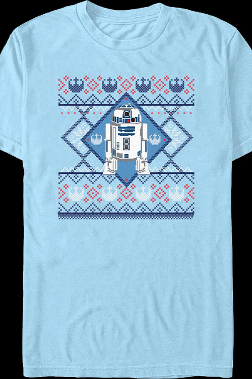 R2-D2 Faux Ugly Christmas Sweater Star Wars T-Shirtmain product image