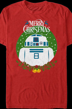 R2-D2 Merry Christmas Star Wars T-Shirt