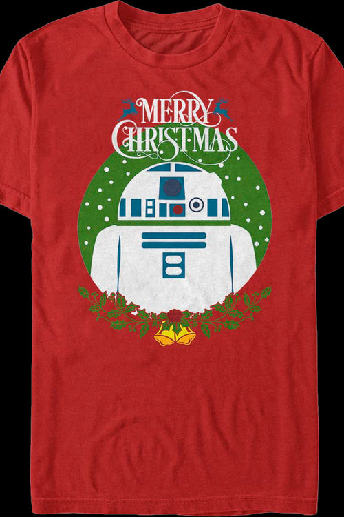 R2-D2 Merry Christmas Star Wars T-Shirtmain product image