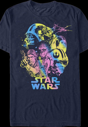 Rainbow Collage Star Wars T-Shirt
