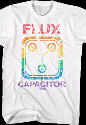 Rainbow Flux Capacitor Back To The Future T-Shirt