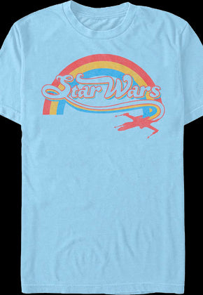 Rainbow X-Wing Logo Star Wars T-Shirt