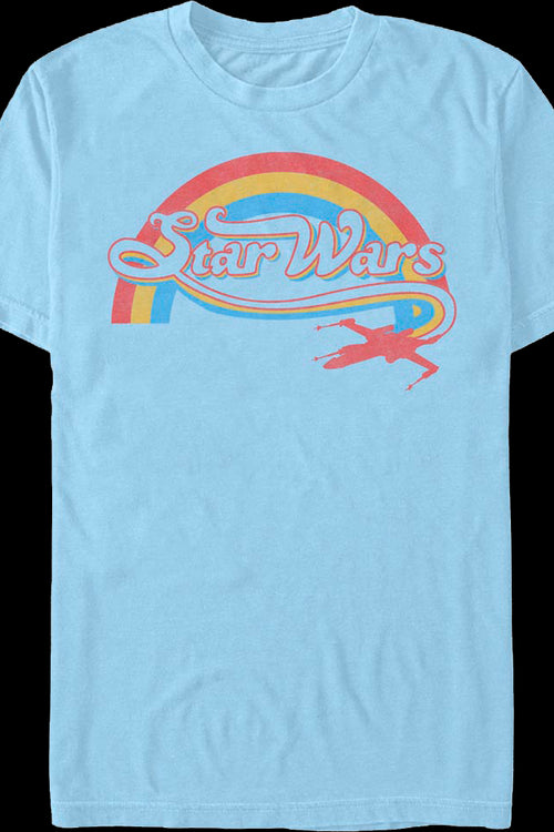 Rainbow X-Wing Logo Star Wars T-Shirtmain product image