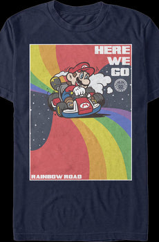 Rainbow Road Mario Kart T-Shirt