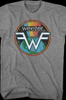 Rainbow Space Logo Weezer T-Shirt