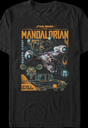 Razor Crest The Mandalorian Star Wars T-Shirt