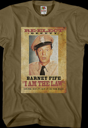 Re-Elect Deputy Barney Fife Andy Giffith Show T-Shirt