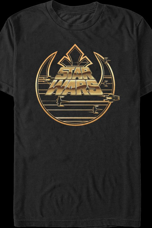 Rebel Alliance And Movie Logos Star Wars T-Shirtmain product image