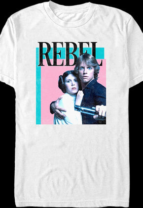 Rebel Princess Leia Luke Skywalker Star Wars T-Shirt