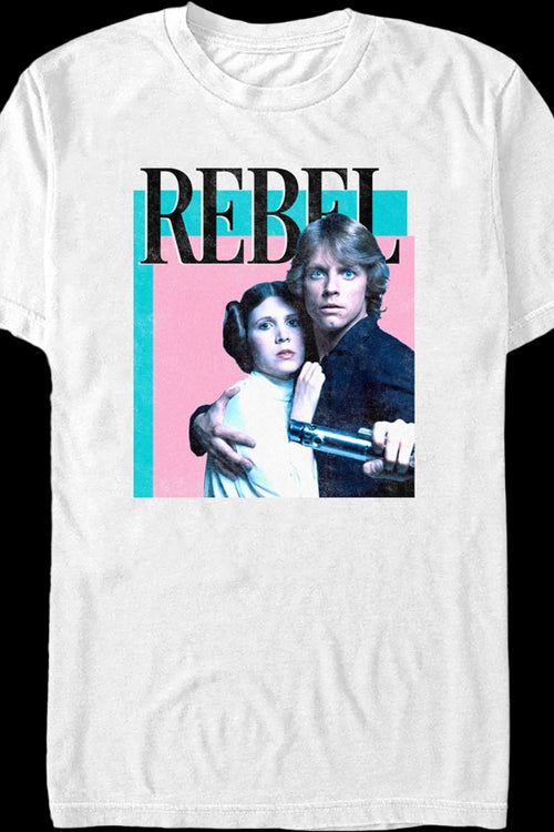 Rebel Princess Leia Luke Skywalker Star Wars T-Shirtmain product image