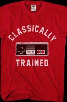 Red Classically Trained NES Controller Shirt