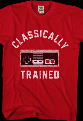 Red Classically Trained NES Controller Shirt