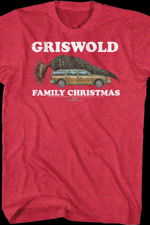 Red Griswold Family Christmas Vacation T-Shirtmain product image