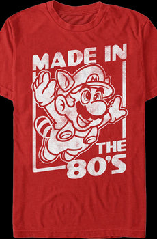 Red Made In The 80's Super Mario Bros. 3 T-Shirt