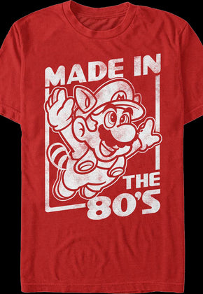 Red Made In The 80's Super Mario Bros. 3 T-Shirt