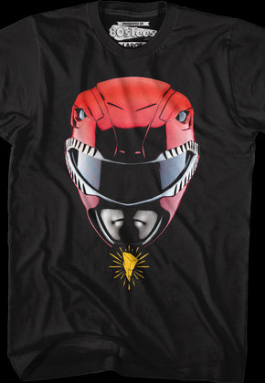 Red Ranger Helmet Mighty Morphin Power Rangers T-Shirt