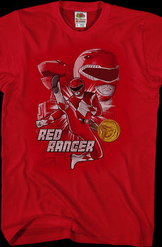 Red Ranger Mighty Morphin Power Rangers T-Shirt