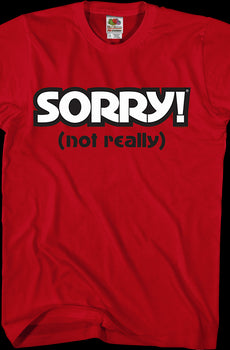 Red Sorry T-Shirt
