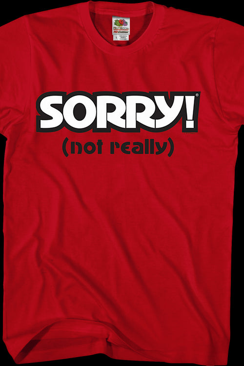 Red Sorry T-Shirtmain product image