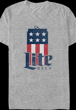 Red White Blue Can Miller Lite T-Shirt