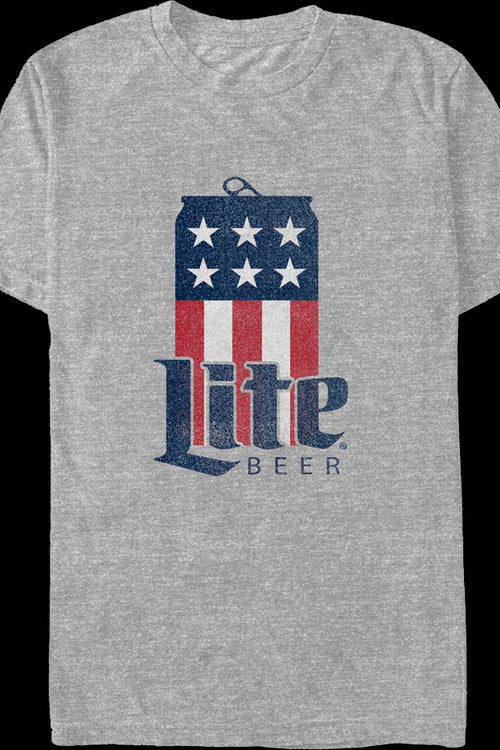 Red White Blue Can Miller Lite T-Shirtmain product image