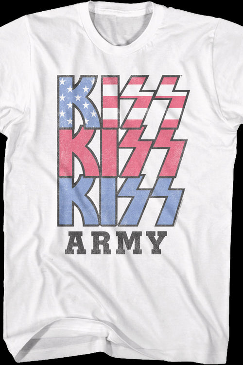 Red White Blue KISS Army T-Shirtmain product image